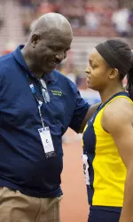 Head coach James Henry (L) and Aaron Howell