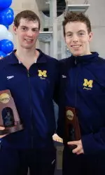 Sean Ryan (L) and Connor Jaeger