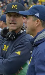 Jim (left) and John Harbaugh