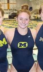 Senior captains Danielle Johnson, Heidi Moreland and Allison Skaggs