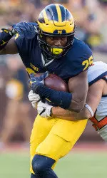 Dymonte Thomas lines up against Ohio State on Nov. 28, 2015, at Michigan Stadium