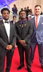 From left: Jourdan Lewis, Jabrill Peppers, Jake Butt