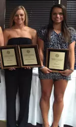 Nicole Artz (left) and Talia Chiarelli