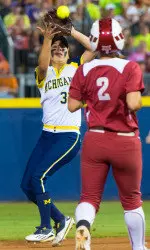 Aidan Falk put U-M on the board with a two-run homer in the fourth inning.