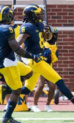 Channing Stribling's interception return for a touchdown