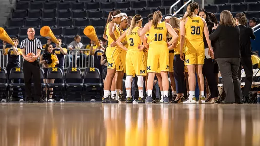Women's Basketball Huddle