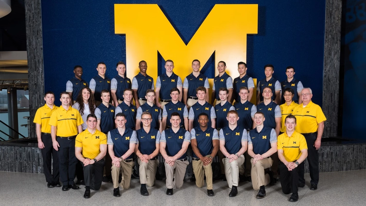 2017 Men's Gymnastics Team Photo