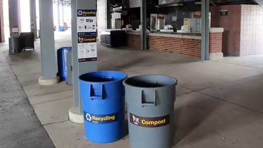Michigan Stadium Zero Waste - Signage and Bins