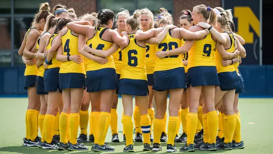 Field Hockey team huddle