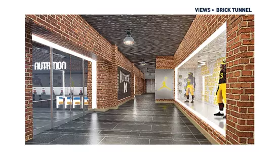 Football Performance Center Brick Tunnel