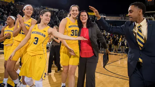 Women's Basketball Postgame Celebration