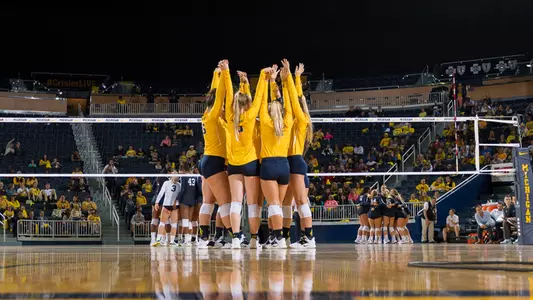 Volleyball Team Huddle Generic