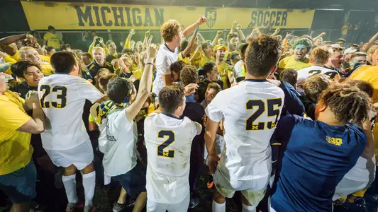 Men's Soccer Postgame Celebration