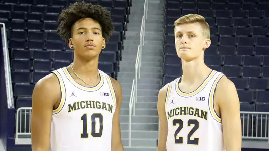 Jalen Wilson (left) and Cole Bajema
