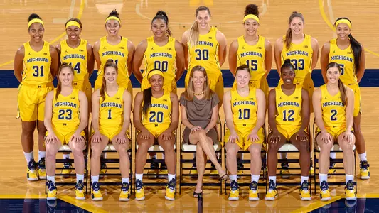 2018-19 Michigan Women's Basketball Team Photo