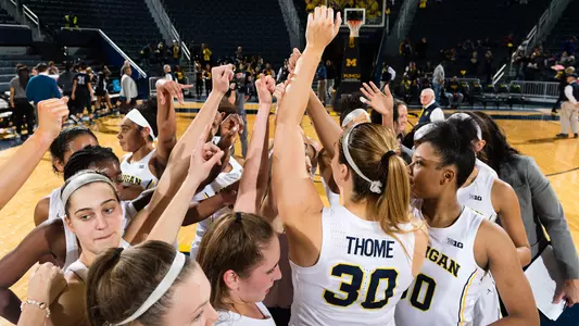 Women's Basketball Huddle