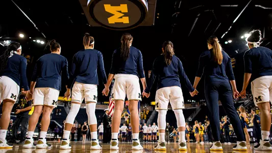 Women's Basketball Pregame Lineup Generic