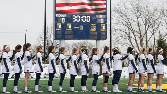 Women's Lacrosse Pregame Lineup Generic