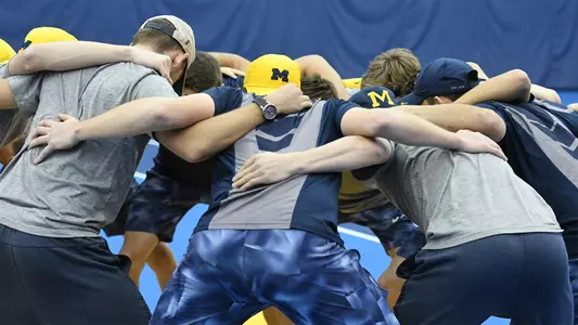 Men'a Tennis Pregame Huddle Generic