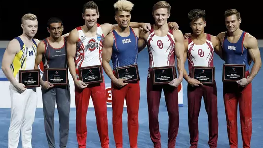Men's Gymnastics Cameron Bock, Sam Mikula
