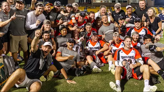 Men's Lacrosse Denver Outlaws celebration