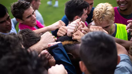 Men's Soccer Practice Huddle Generic