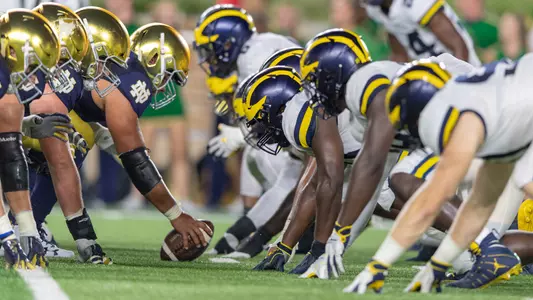 Football Notre Dame Trenches Generic