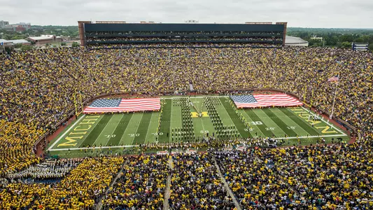 American Flag in Michigan Stadium generic