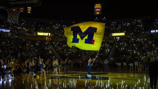 Men's Basketball Block M Flag Generic