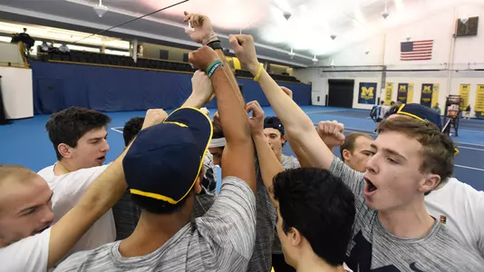 Men's Tennis Team Huddle Generic