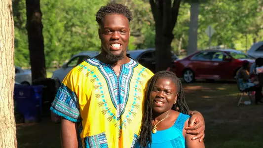 Kwity Paye and His Mother, Agnes Paye