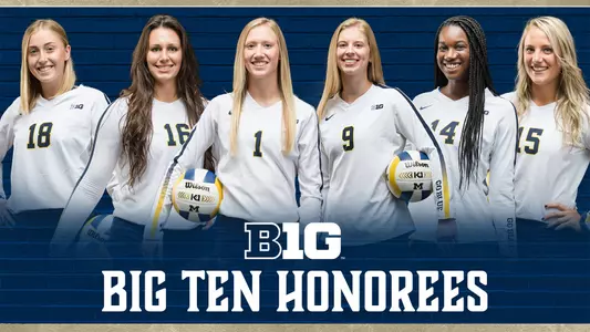 Volleyball 2019 Big Ten Honorees Graphic