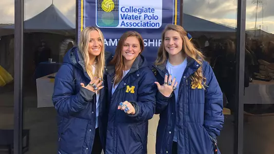 From left: Seniors Delaney Cleveland, Julia Sellers and Kim Johnson