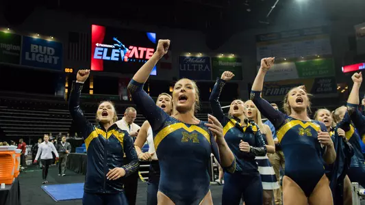 Women's Gymnastics Team Celebration Generic
