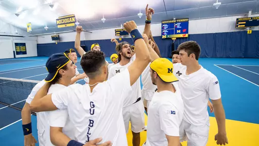 Men's Tennis Team Huddle Generic