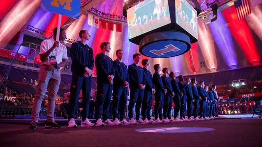 Men's Gymnastics Lineup NCAA Championships Generic