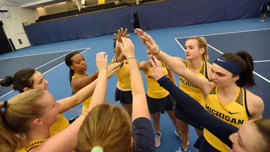 Women's Tennis Team Huddle Generic