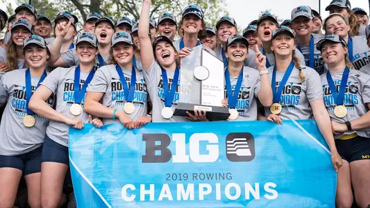 Rowing 2019 Big Ten Champions Team Photo