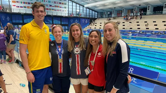 From left: Luis Gustavo Borges, Sierra Schmidt, Catie DeLoof, Victoria Kwan and Gabby DeLoof