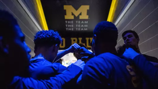 Men's Basketball In Tunnel Huddle Generic