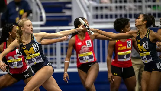 Women's Track and Field Relay Exchange