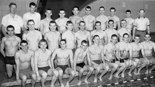 Men's Swimming and Diving 1959 Team Photo