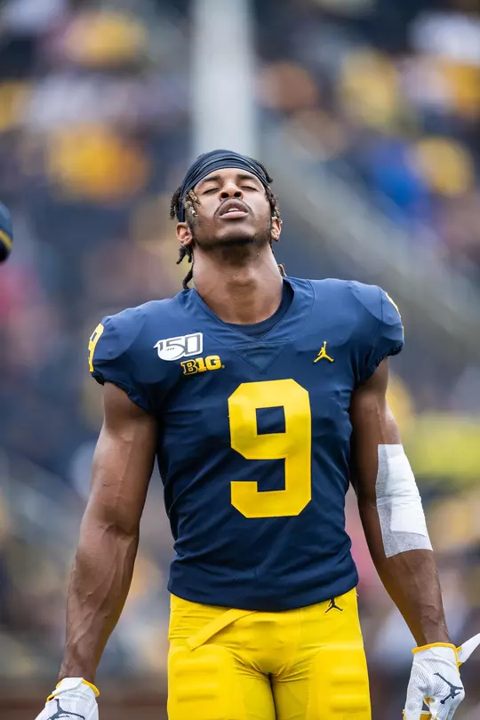 The University of Michigan football team hosts Rutgers at Michigan Stadium in Ann Arbor, MI on September 28, 2019.