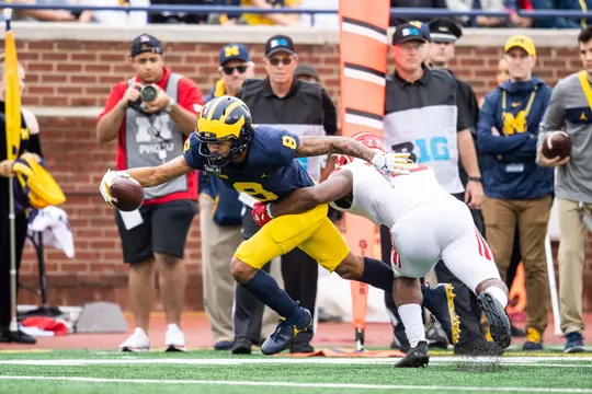 The University of Michigan football team hosts Rutgers at Michigan Stadium in Ann Arbor, MI on September 28, 2019.