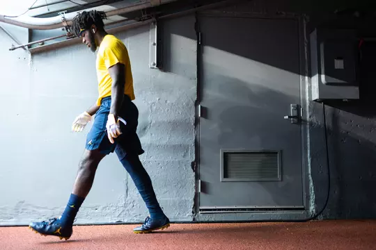 The University of Michigan football team hosts Rutgers at Michigan Stadium in Ann Arbor, MI on September 28, 2019.