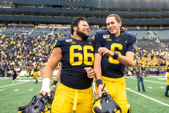 The University of Michigan football team defeats Rutgers, 52-0, at Michigan Stadium in Ann Arbor, MI on September 28, 2019.