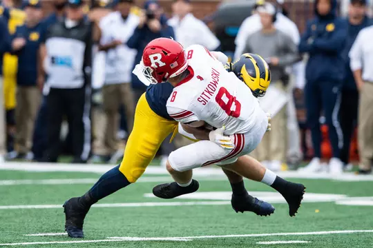 The University of Michigan football team hosts Rutgers at Michigan Stadium in Ann Arbor, MI on September 28, 2019.