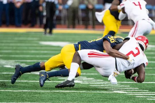 The University of Michigan football team hosts Rutgers at Michigan Stadium in Ann Arbor, MI on September 28, 2019.