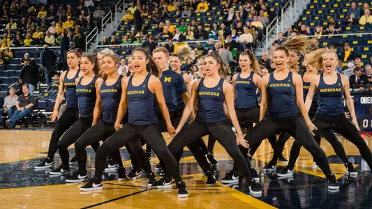 Dance Team at Crisler Center