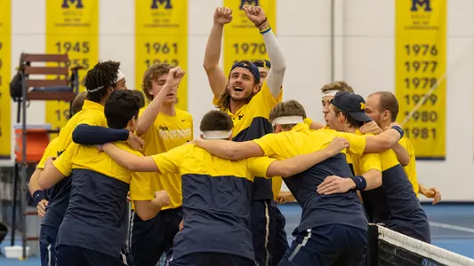 Men's Tennis Team Huddle Generic